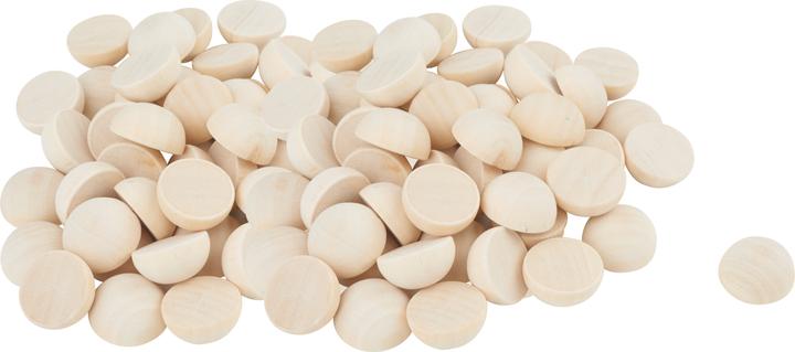 Actual product image VBS XXL wooden hemisphere, Ø 20 mm, 100 pieces