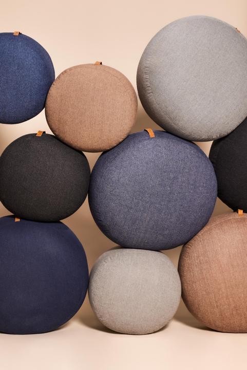 Immagine prodotto Hübsch Pouf con manico in pelle
