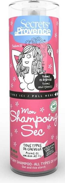 Produktbild Secrets de Provence BIO-Trockenshampoo alle Haartypen Hafer & Reisstärke - 38ml - (38 ml, Trockenshampoo)