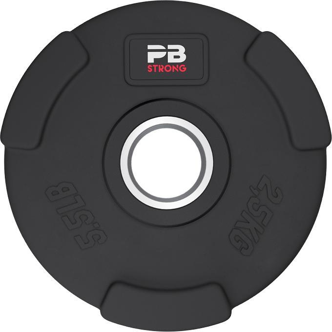 Perform Better 3-Handle Weight Plate Rubberised Black (pcs) (1 x 2.5 kg)