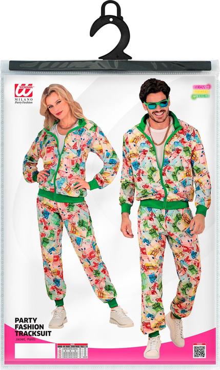 Actual product image Widmann EURO PARTY FASHION TRAININGSANZUG (Oberteil, Hose), XXL