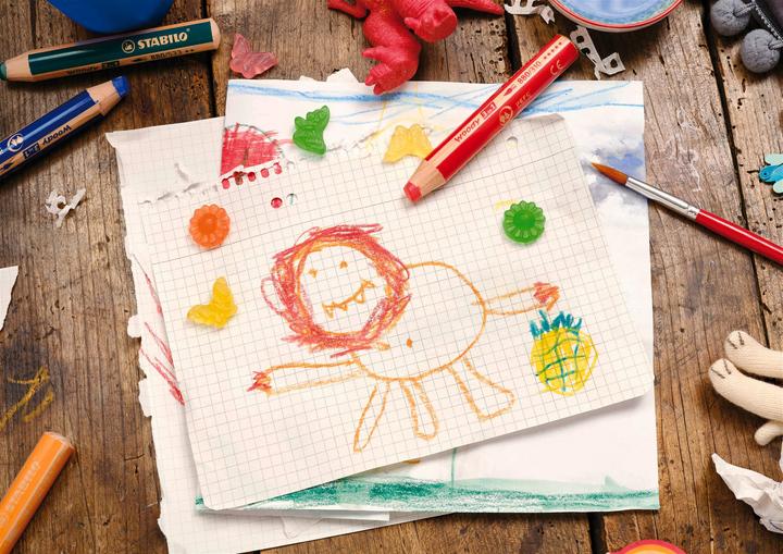 Produktbild STABILO woody 3 in 1 Buntstift (Cyanblau, 1 x)