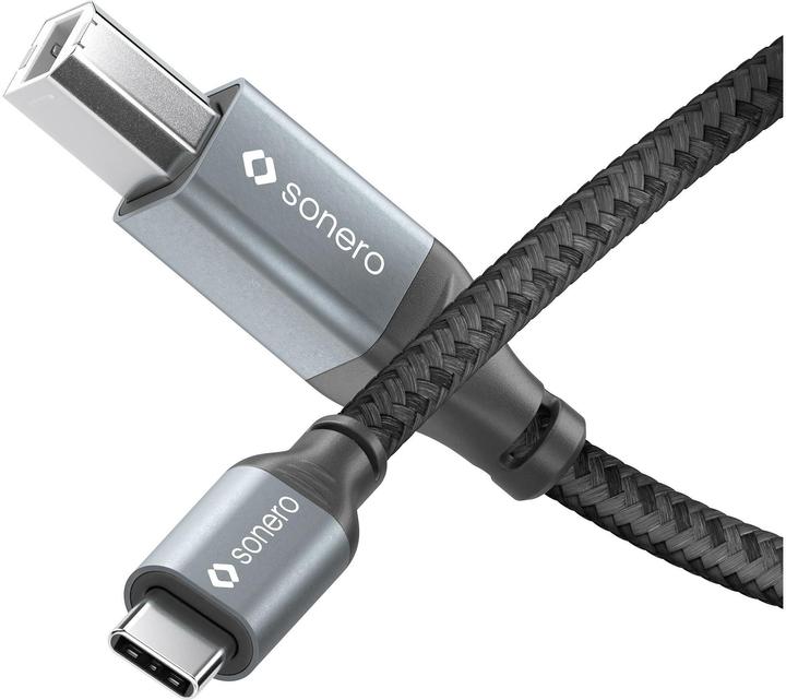 Image du produit Sonero Câble USB 2.0 USB C - USB B 1 m (1 m, USB 2.0)