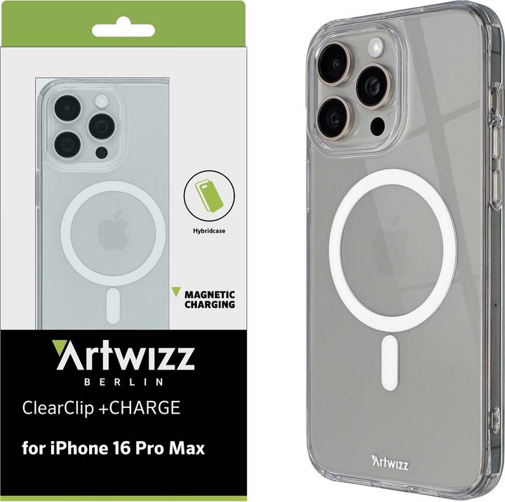 Immagine prodotto Artwizz ClearClip + Charge Case iPhone 16 Pro Max (Apple iPhone 16 Pro Max)