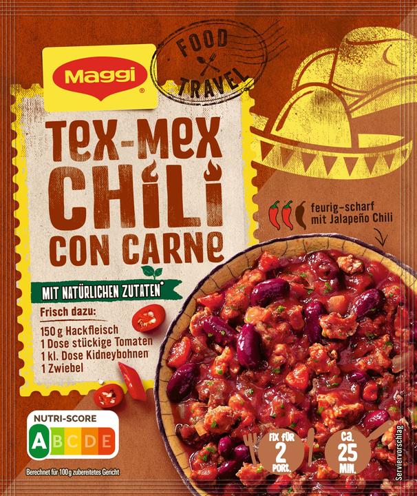 Immagine prodotto Maggi FOODTRAVEL FIX Tex-Mex Chilli con Carne (30 g)