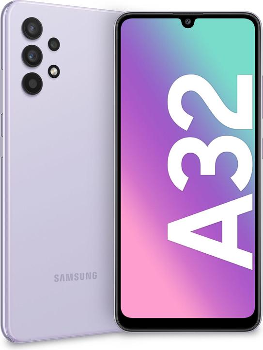 Actual product image Samsung Galaxy A32 EU (128 GB, Violet, 6.40", Dual SIM, 64 Mpx, 4G)