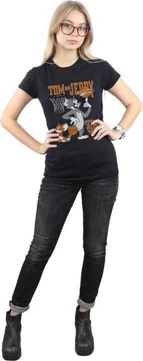 Immagine prodotto Tom & Jerry Spinning Basketball Maglietta Donna (XL)