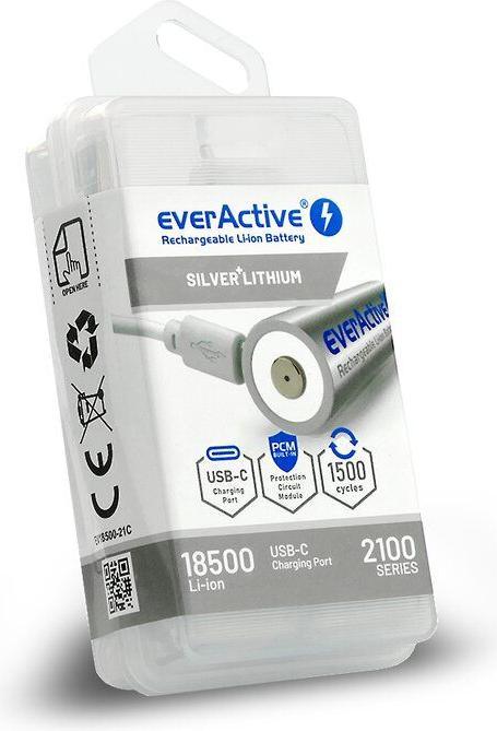 Immagine prodotto Everactive 18500 Li-Ion (1 pz., 18500, 2100 mAh)
