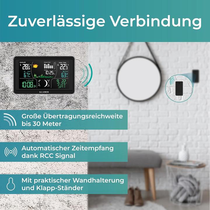 Image du produit KLAMER Funkwetterstation mit Aussensensor
