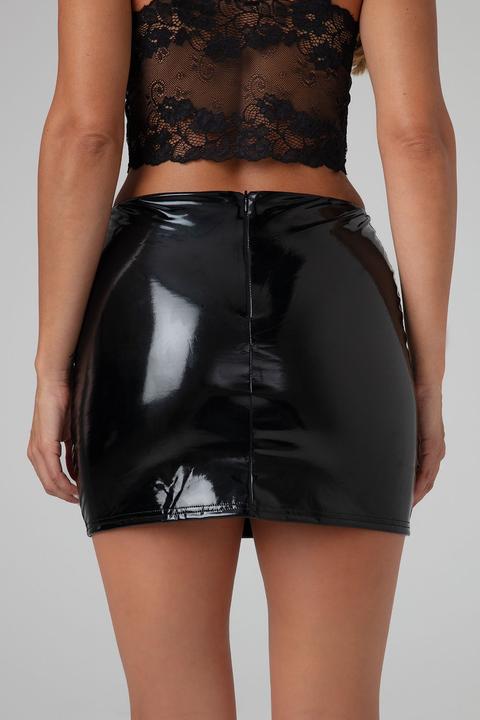 Actual product image Christine Le Duc Mini Skirt Black Love - black (L)