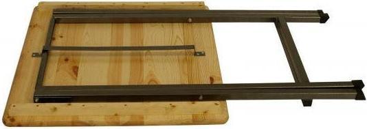 Image du produit Degamo Table de bar Table de bistrot Table de fête pliante carrée ZÜRICH (78 cm)