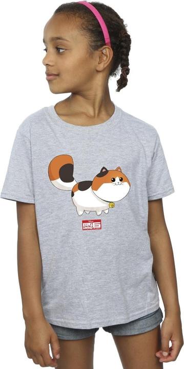 Actual product image Disney Girls Big Hero 6 Baymax Kitten Pose Cotton T-Shirt (152, 158)