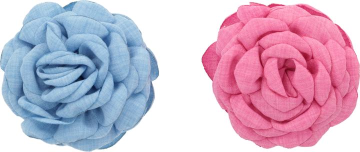 Image du produit Trisa Fashion Stoffblume auf Haarklammer Set Blau-Pink 2 Stk. (2 pcs)