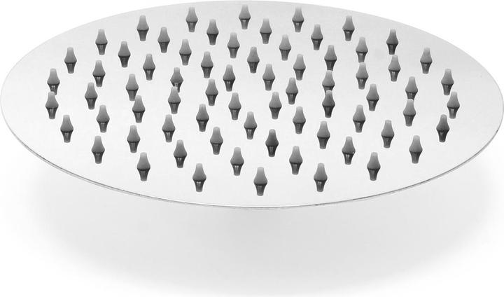 Actual product image Wiltec Rain Overhead Shower Head Round Stainless Steel Ultra Thin 20cm