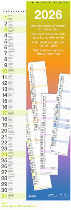 Nährwerte und Zutaten Biella Wandkalender (12 x 54.5 cm, Kein Einband)
