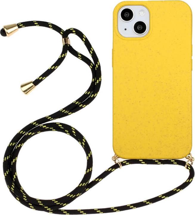 Immagine prodotto Cover-Discount iPhone 15 - Custodia ecologica con catena gialla (Apple iPhone 15)