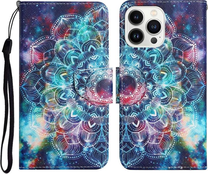 Produktbild Cover-Discount iPhone 14 Pro Max - Leder Etui Hülle Mandala (Apple iPhone 14 Pro Max)