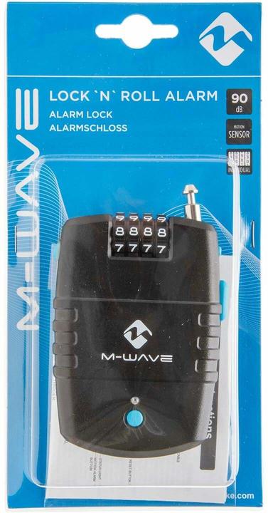 Produktbild M-Wave Kabelschloss LOCK'N'ROL Schwar (60 cm)