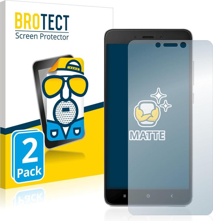 Produktbild BROTECT Entspiegelungs-Schutzfolie Displayschutz Matt (2 Stück, Xiaomi Redmi Note 4)
