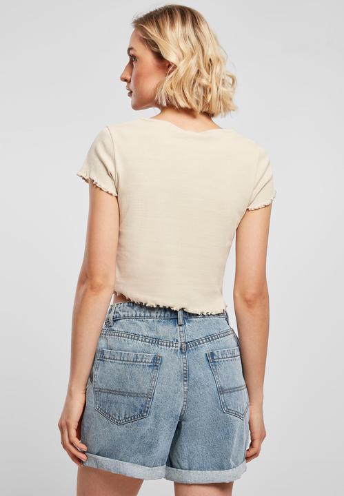 Immagine prodotto Urban Classics Maglietta da donna a costine con bottoni - 12114 (XXL)