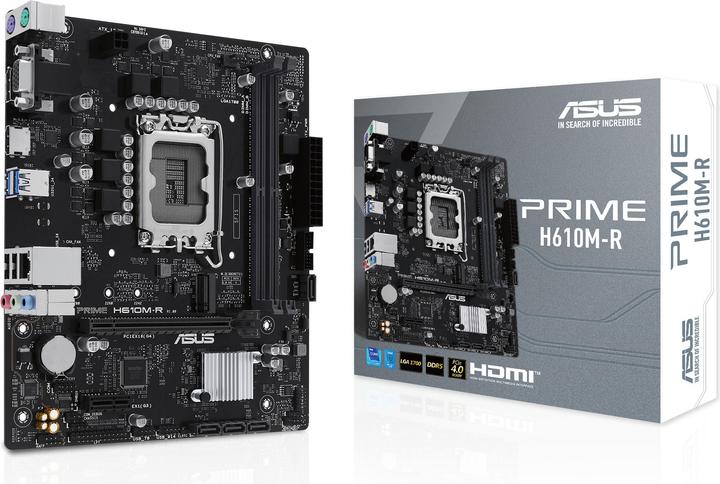 Image du produit ASUS PRIME H610M-R SI (1700) (F) (LGA 1700, Intel H610, mATX)