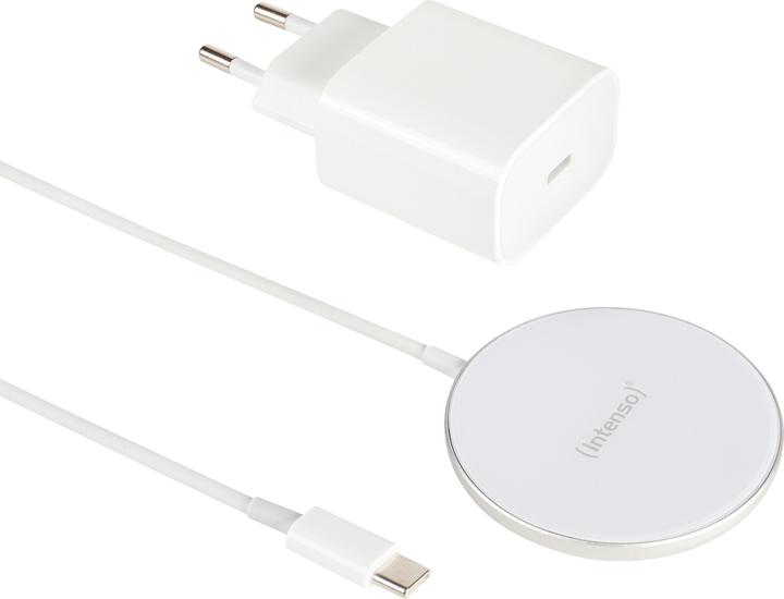 Actual product image Intenso Magnetic Wireless Charger MW1 white (15 W)