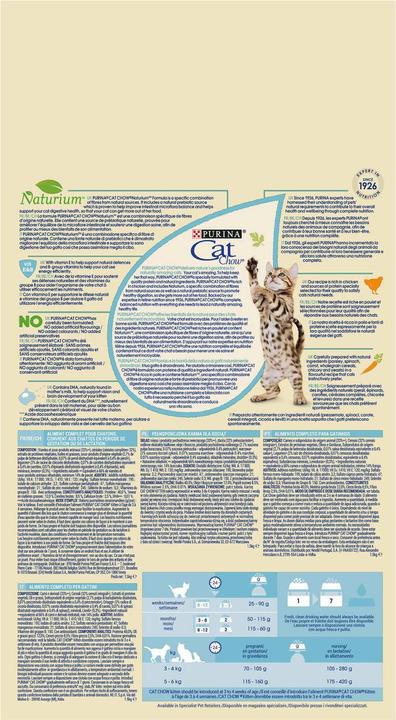 Actual product image Cat Chow Kitten 1,5kg (Puppy + kitten, 1 pcs., 1500 g)