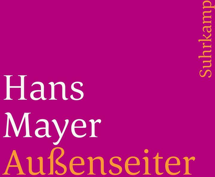 Produktbild Aussenseiter (Deutsch, Hans Mayer, 1981)