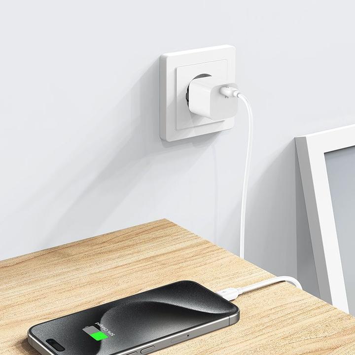 Actual product image Wozinsky CMWCS USB-C PD 20W wall charger - white (20 W)