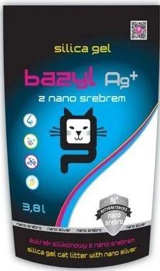 Basil Lettiera per gatti Celpap Ag+ Silica Gel Natural 3,8 litri
