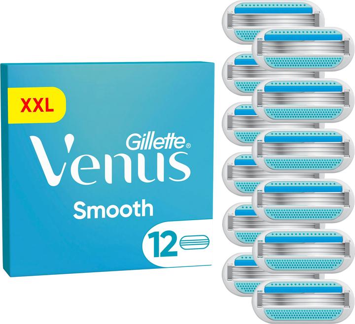 Venus Optic Venus - Gillette Venus Smooth Razor Blades for Women - Blue/White - 12 pcs (12 x)