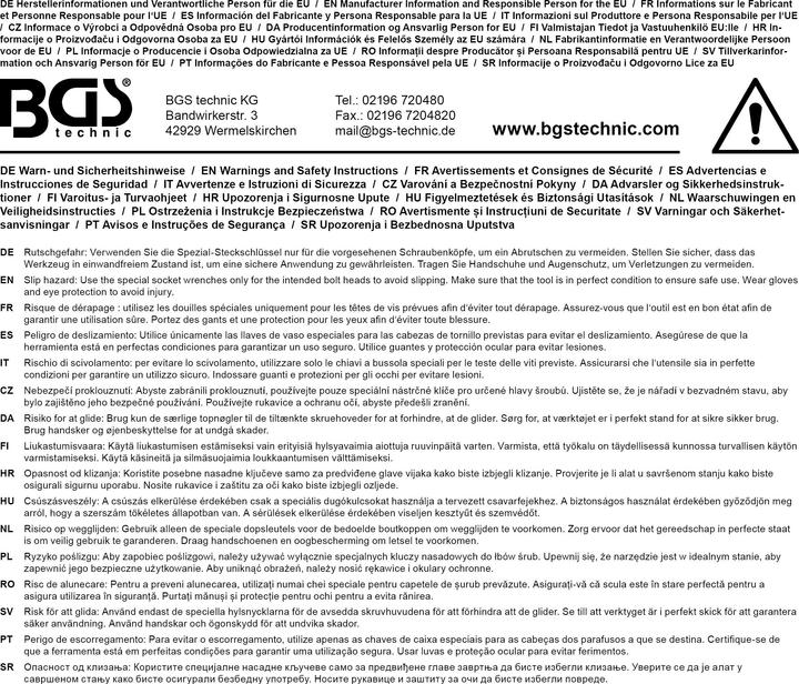 Produktbild BGS Dreikantschlüssel (19 mm)