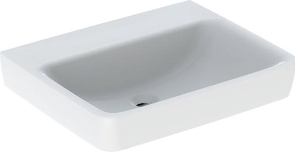 Actual product image Geberit Renova Plan, countertop washbasin, 60x48 cm, without tap hole, without overflow, 501722 (459 mm, 600 mm)