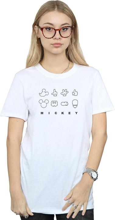 Immagine prodotto Disney Mickey Mouse Deconstructed Maglietta Ampia Donna (XXL)