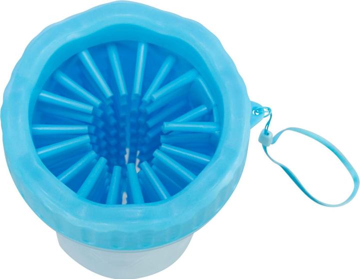 Actual product image Trixie Paw Cleaner, M-L, Silicone/PP, Blue (Dog)