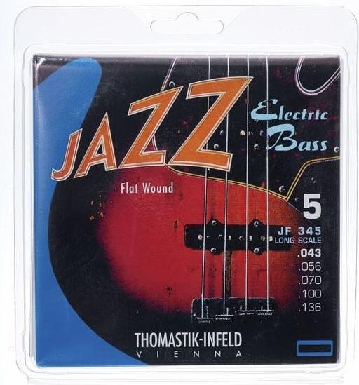 Produktbild Thomastik JF345 | 5-String Flat Wound Jazz Electric-Bass-Saiten (5 x)