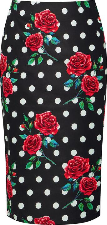 Immagine prodotto Joe Browns Rose Print Polka Dot Pencil Skirt (36)