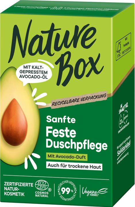 Productafbeelding Nature Box Zachte vaste doucheverzorging met avocado-olie