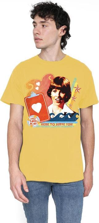 Actual product image The Love Boat Mens Here to Serve T-Shirt (S)