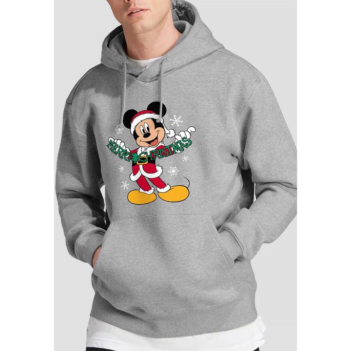 Immagine prodotto Disney Merry Christmas Felpa con Cappuccio Topolino Uomo (L)