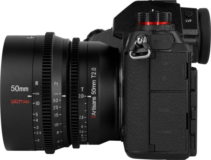 Immagine prodotto 7artisans Spectrum 50mm T2.0 con attacco L (L-mount, Full-frame)