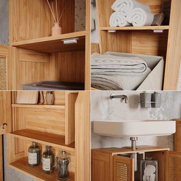 Produktbild Vichy Badmöbel-Set Liora, Bambus, 4 Teile
