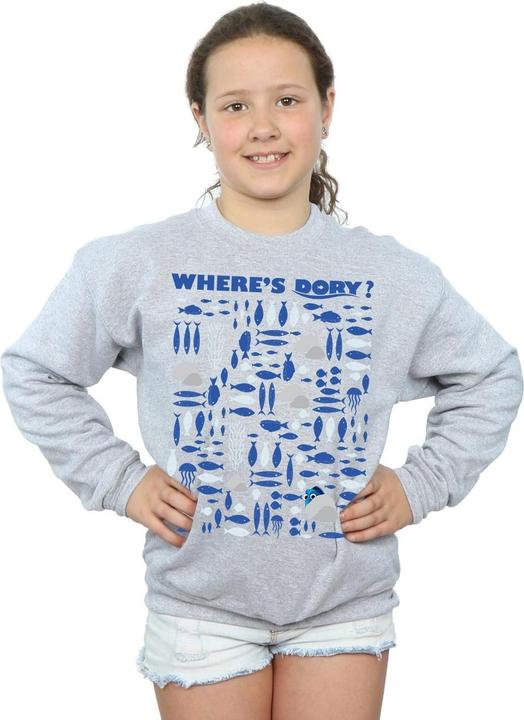 Actual product image Disney Girls Finding Dory Where's Dory? Sweatshirt (116)