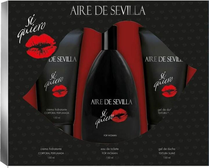 Aire de Sevilla Sí quiero Eau de Toilette 150 ml Set für Frauen (3 Artikel) (Eau de Toilette, 150 ml)