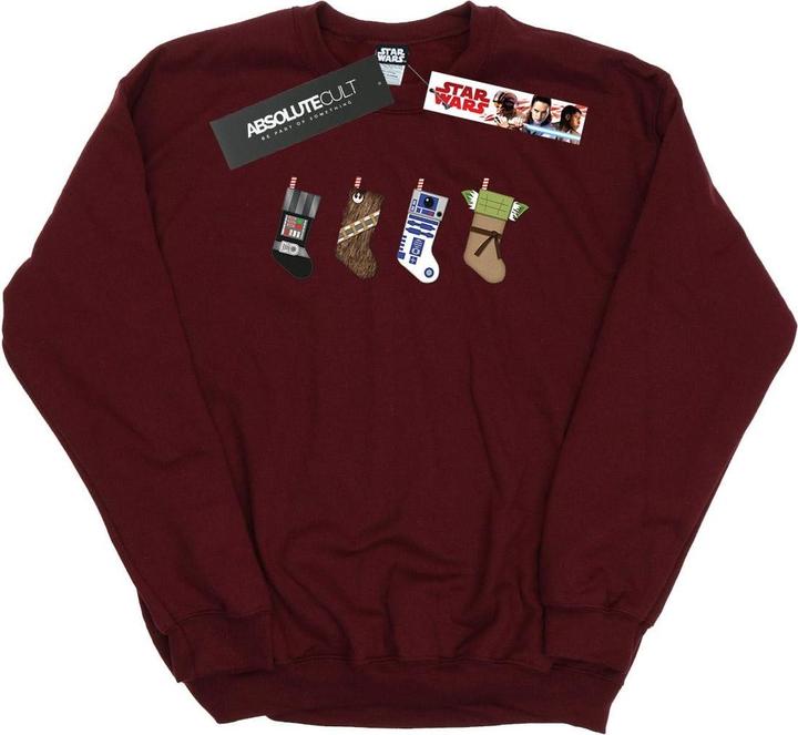 Actual product image Star Wars Mens Christmas Stockings Sweatshirt (XL)