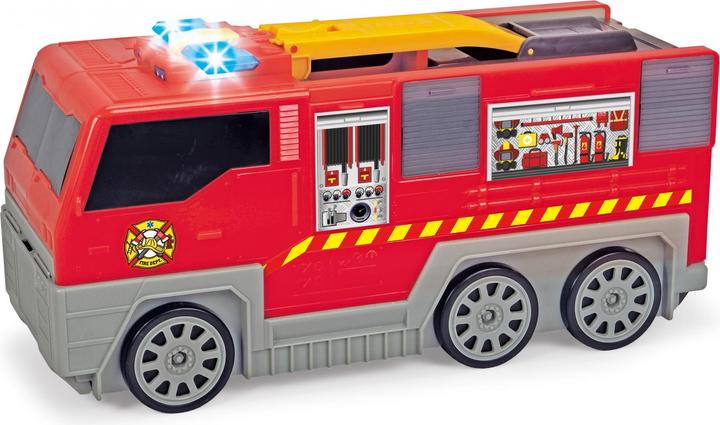 Productafbeelding Dickie Uitklapbare brandweerauto en garage speeltoestel