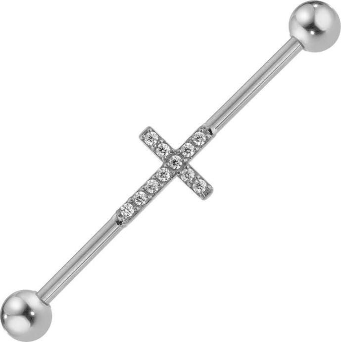 Image du produit Bijouteria Industrial piercing (Zircone, Acier chirurgical 316L)