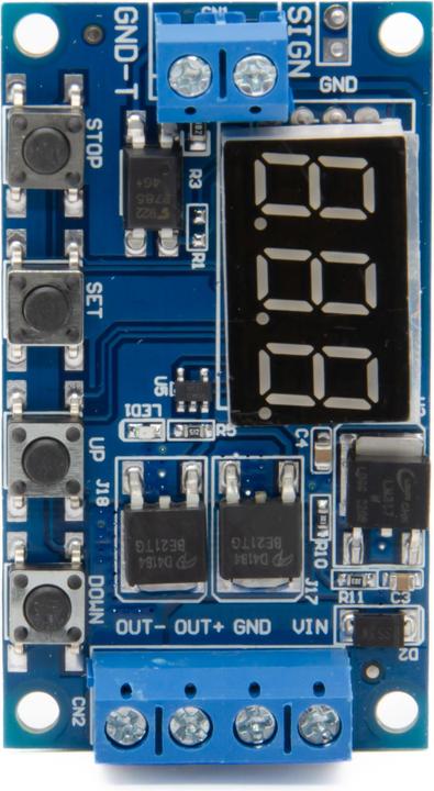 Image du produit Purecrea Module de relais temporisé à double MOSFET 5-30V Trigger