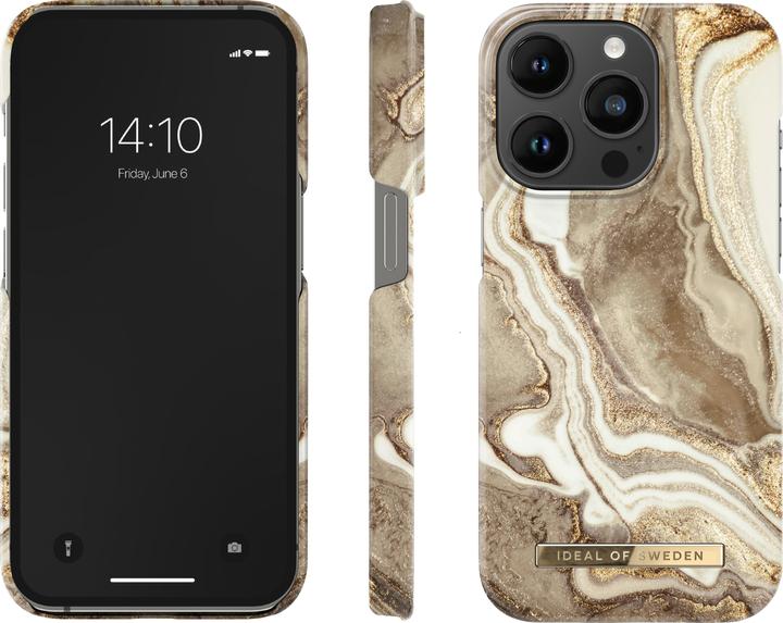 Productafbeelding iDeal Of Sweden Ontwerper overtrek Golden Sand Marble (Apple iPhone 14 Pro)
