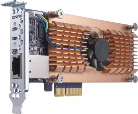 QNAP M.2 PCIe Dual & 10-GbE-Erweiterung